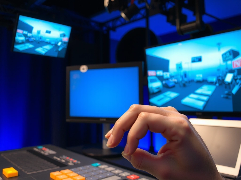 Entorno de un estudio de noticias